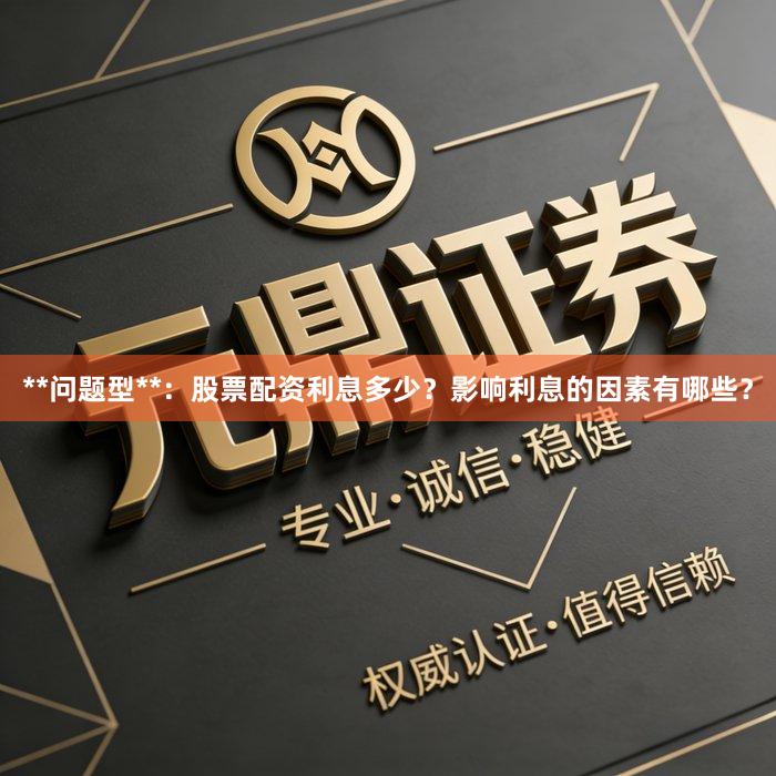 **问题型**：股票配资利息多少？影响利息的因素有哪些？