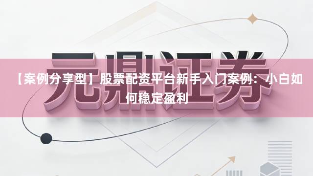 【案例分享型】股票配资平台新手入门案例：小白如何稳定盈利