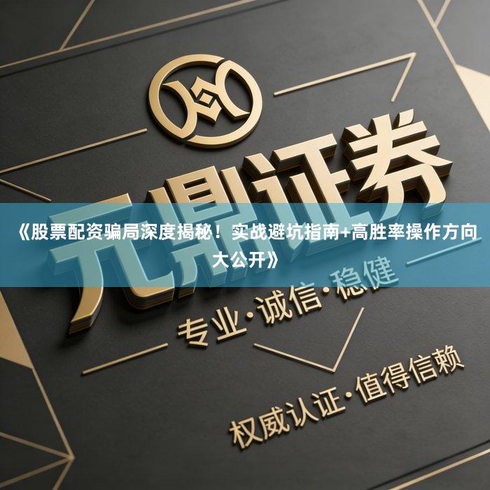 《股票配资骗局深度揭秘！实战避坑指南+高胜率操作方向大公开》