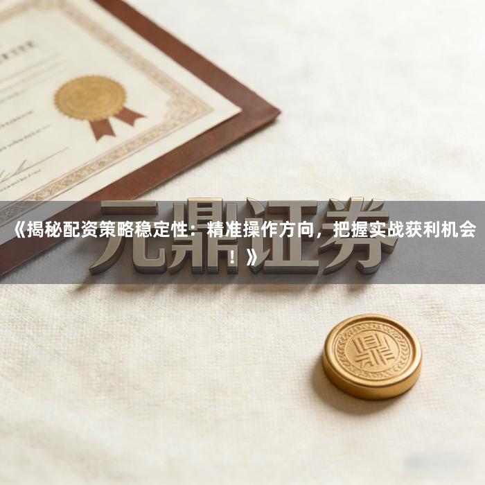 《揭秘配资策略稳定性：精准操作方向，把握实战获利机会！》